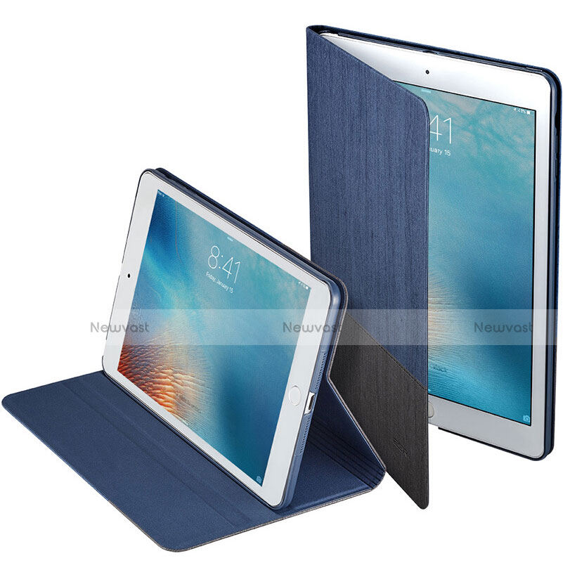 Leather Case Stands Flip Cover L02 for Apple iPad Mini 2 Blue