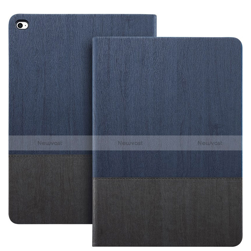 Leather Case Stands Flip Cover L02 for Apple iPad Mini 4 Blue