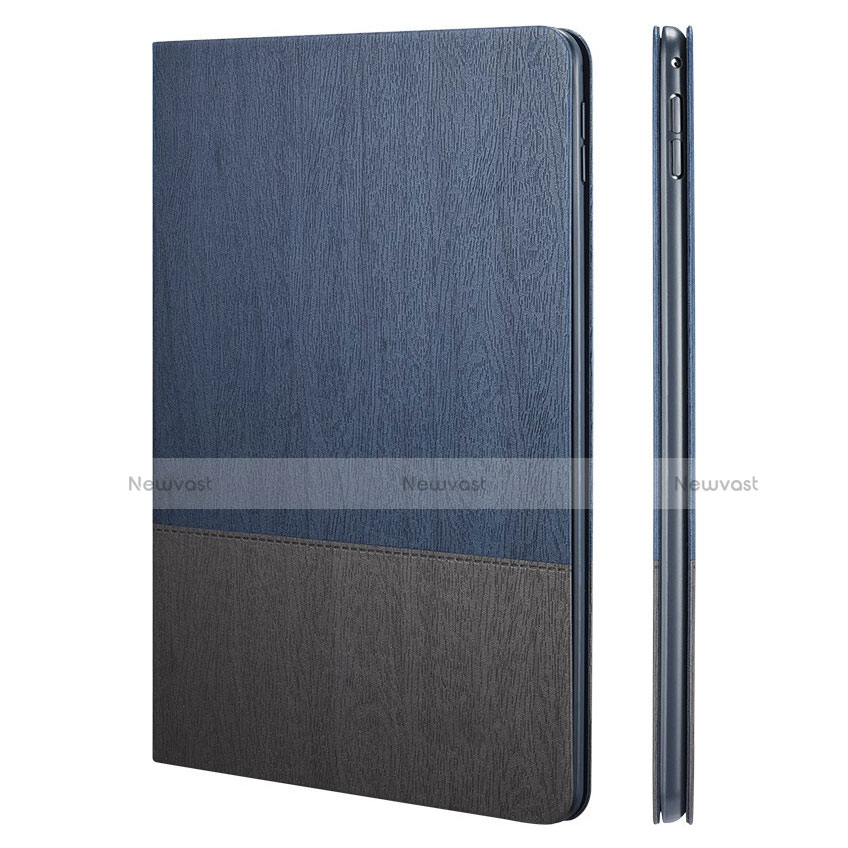 Leather Case Stands Flip Cover L02 for Apple iPad Mini 4 Blue