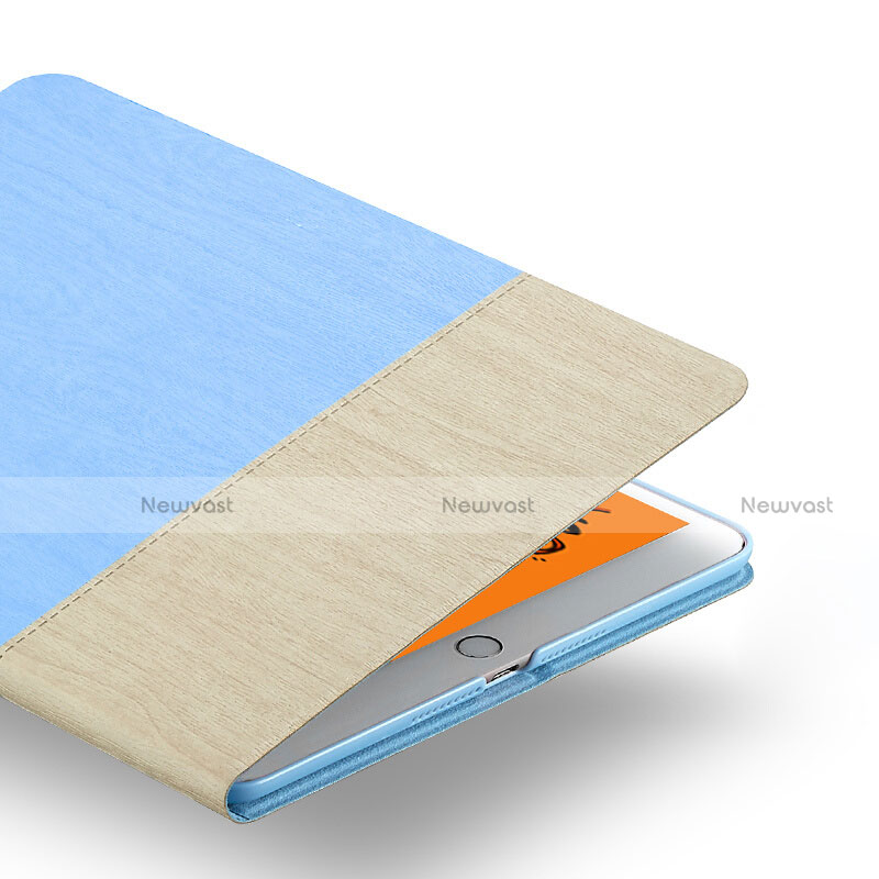 Leather Case Stands Flip Cover L02 for Apple iPad Mini 5 (2019) Sky Blue