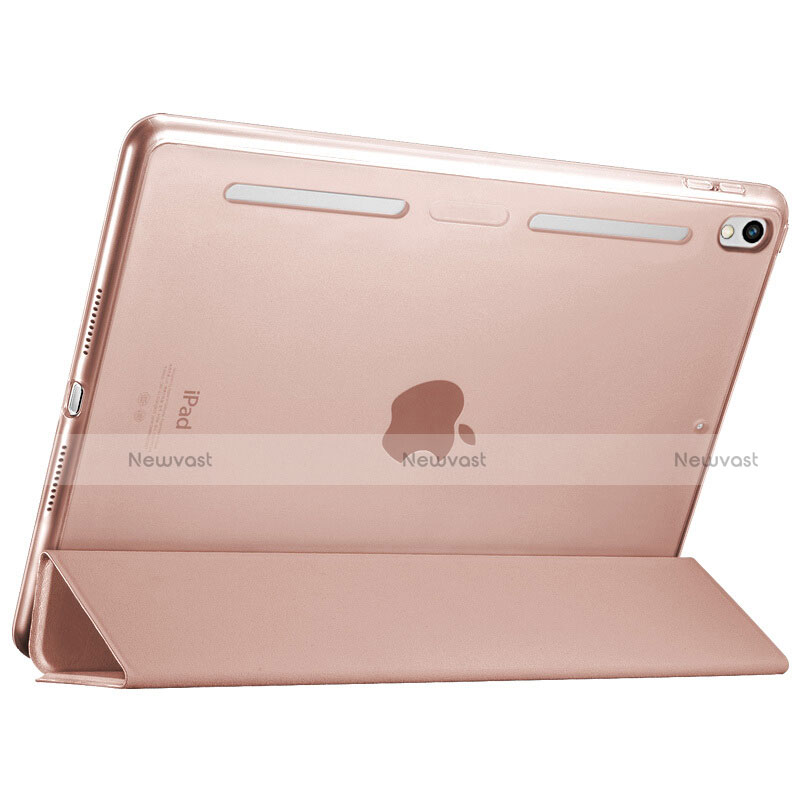 Leather Case Stands Flip Cover L02 for Apple iPad Pro 10.5 Rose Gold