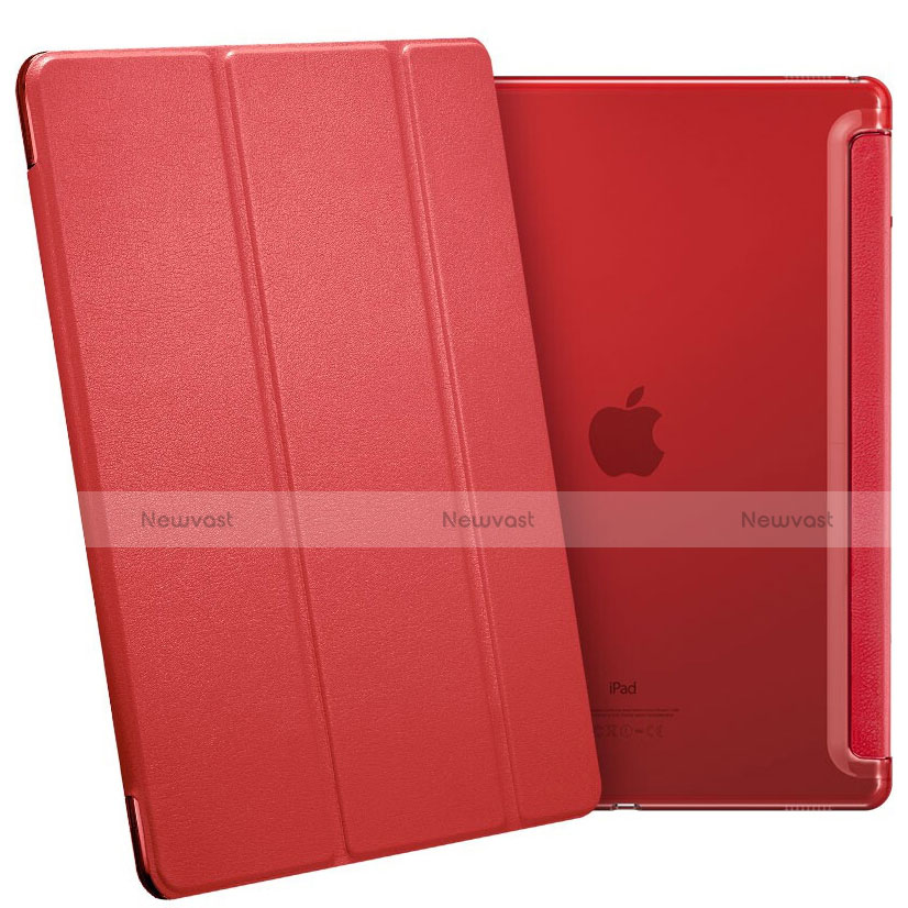 Leather Case Stands Flip Cover L02 for Apple iPad Pro 12.9 Red