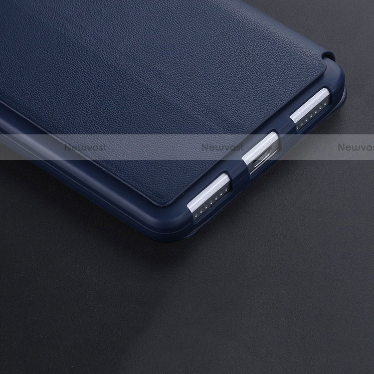 Leather Case Stands Flip Cover L02 for Huawei Honor 7 Blue