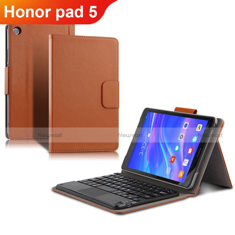 Leather Case Stands Flip Cover L02 for Huawei Honor Pad 5 8.0 Brown