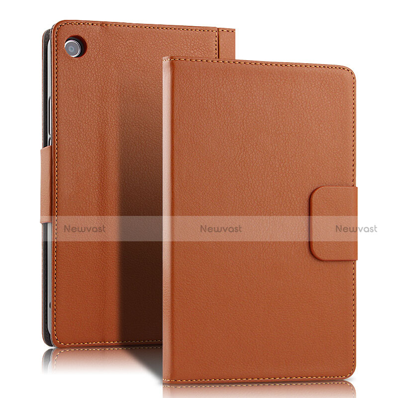 Leather Case Stands Flip Cover L02 for Huawei Honor Pad 5 8.0 Brown