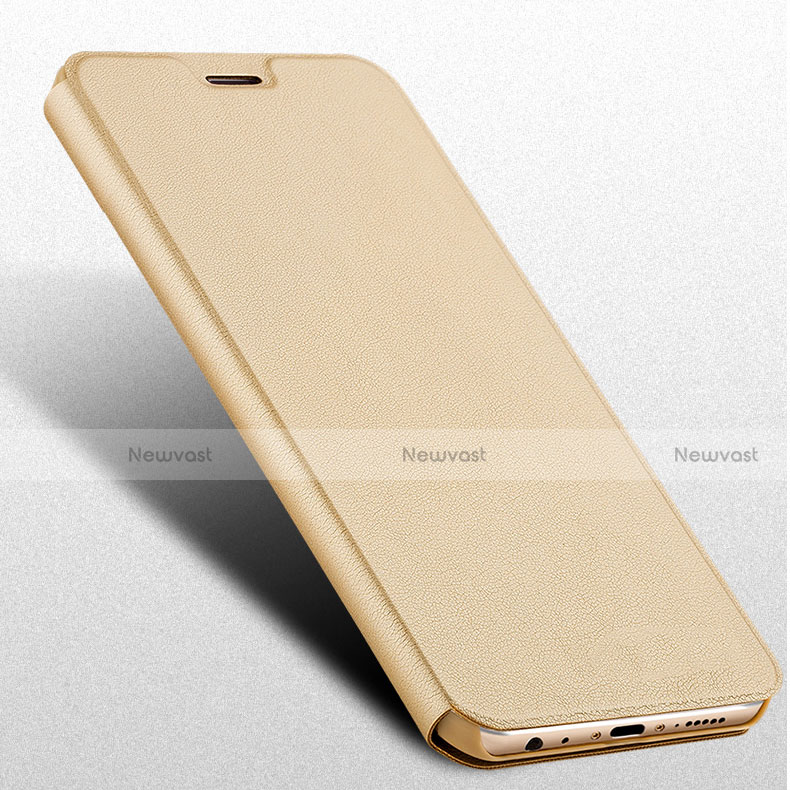 Leather Case Stands Flip Cover L02 for Huawei Honor View 10 Gold