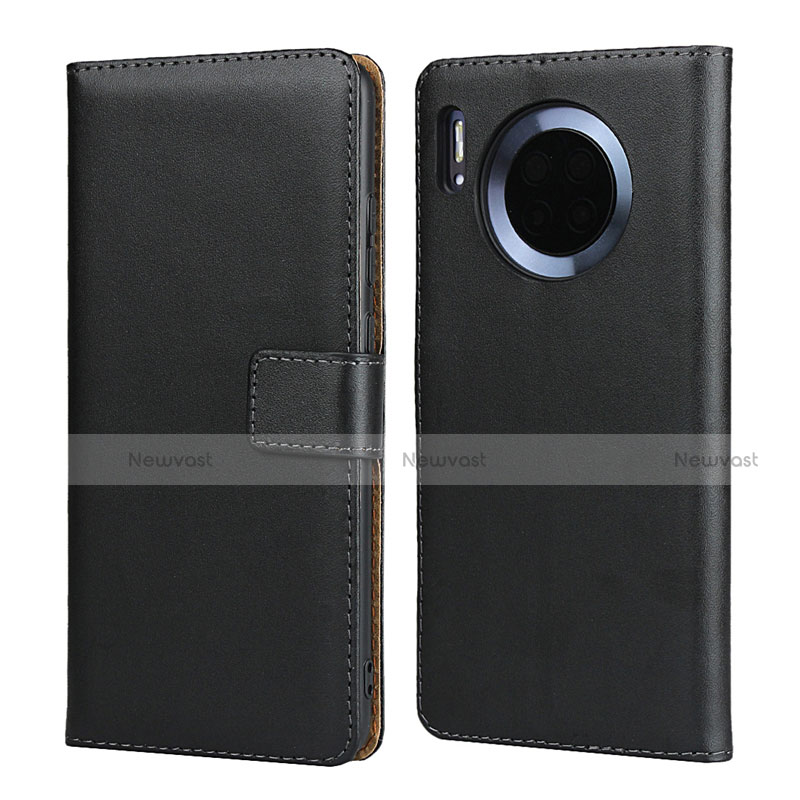 Leather Case Stands Flip Cover L02 for Huawei Mate 30 Black