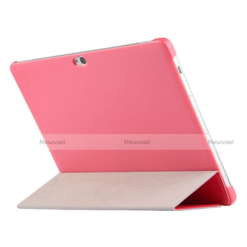 Leather Case Stands Flip Cover L02 for Huawei MediaPad M2 10.0 M2-A01 M2-A01W M2-A01L Pink