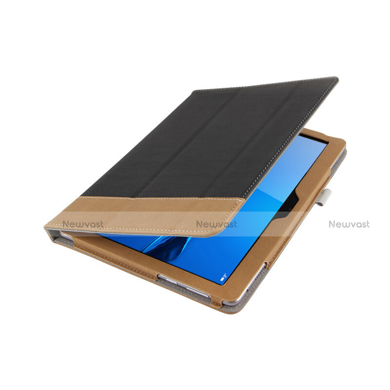 Leather Case Stands Flip Cover L02 for Huawei MediaPad M3 Lite 10.1 BAH-W09 Black