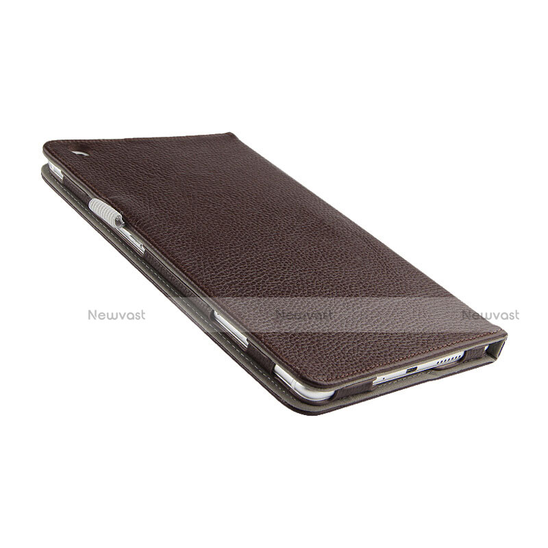 Leather Case Stands Flip Cover L02 for Huawei MediaPad M3 Lite 8.0 CPN-W09 CPN-AL00 Brown