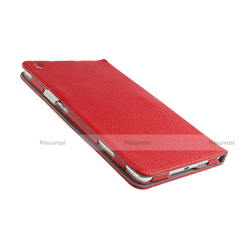 Leather Case Stands Flip Cover L02 for Huawei MediaPad M3 Lite 8.0 CPN-W09 CPN-AL00 Red