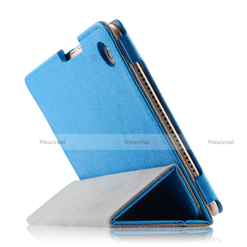 Leather Case Stands Flip Cover L02 for Huawei MediaPad M5 8.4 SHT-AL09 SHT-W09 Blue