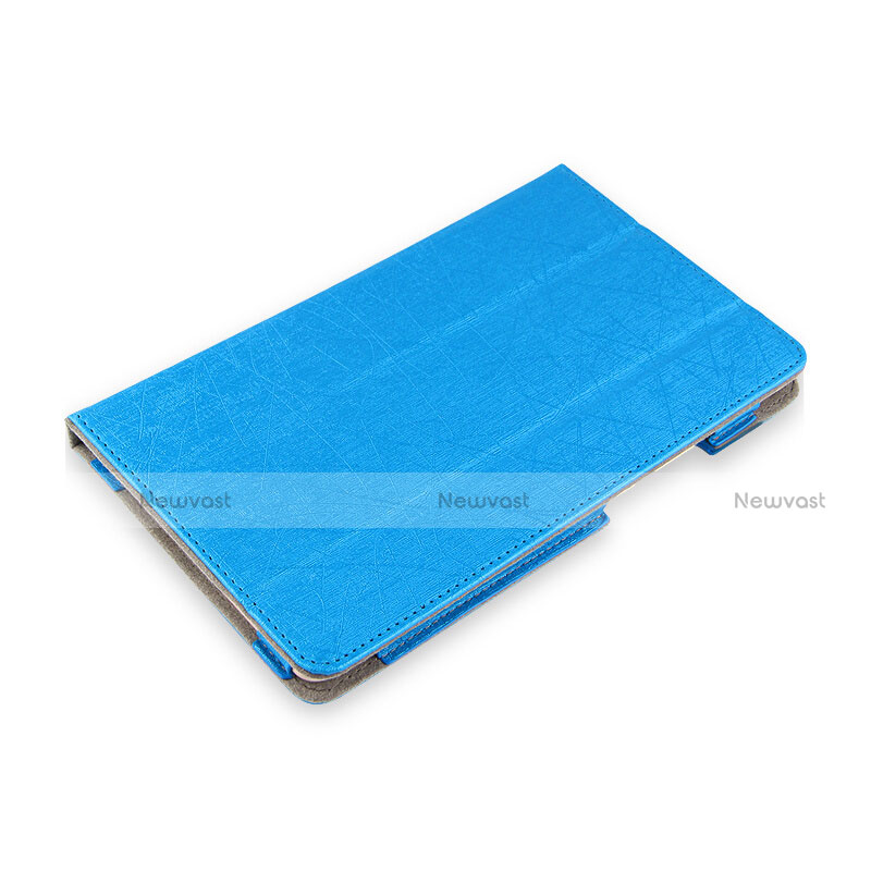 Leather Case Stands Flip Cover L02 for Huawei MediaPad M5 8.4 SHT-AL09 SHT-W09 Blue