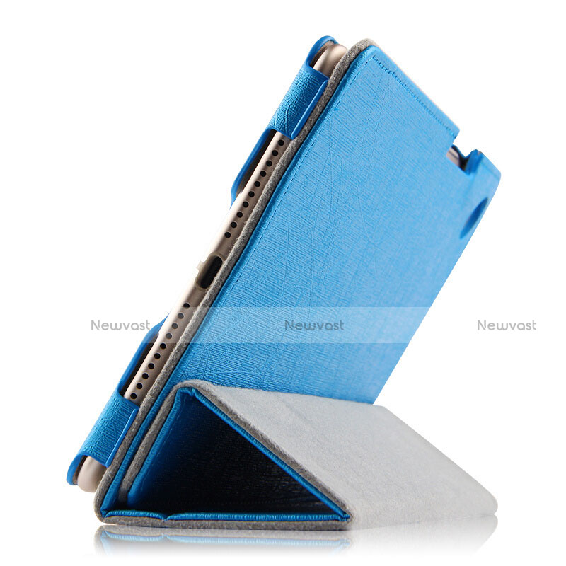 Leather Case Stands Flip Cover L02 for Huawei MediaPad M5 8.4 SHT-AL09 SHT-W09 Blue