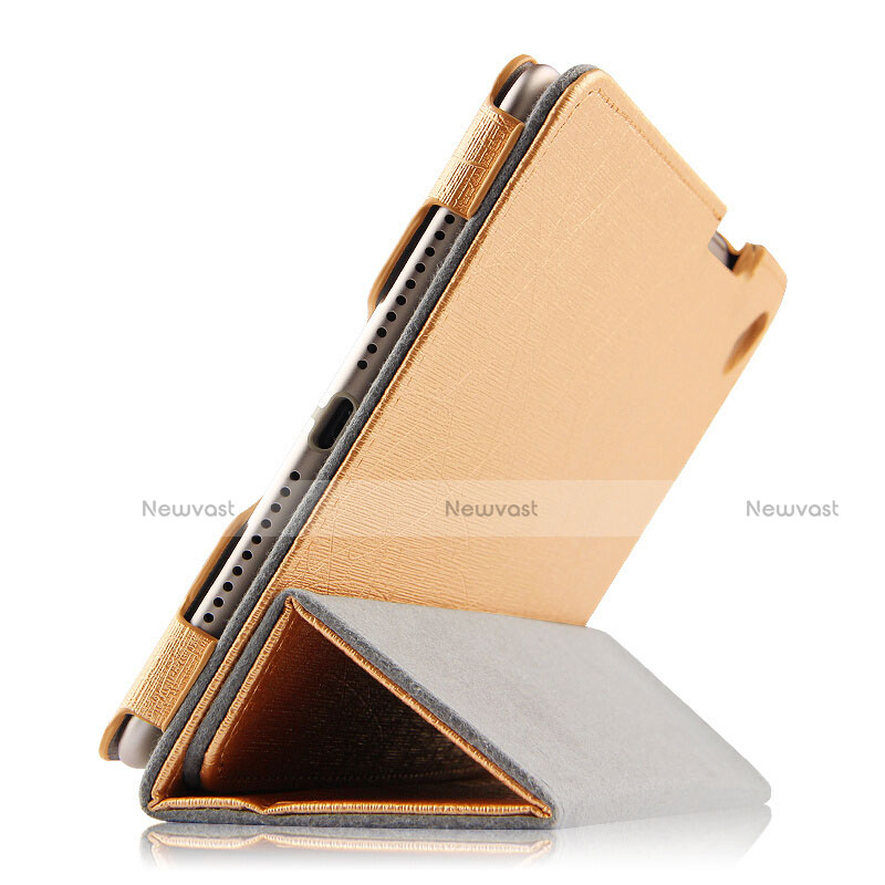 Leather Case Stands Flip Cover L02 for Huawei MediaPad M5 8.4 SHT-AL09 SHT-W09 Gold