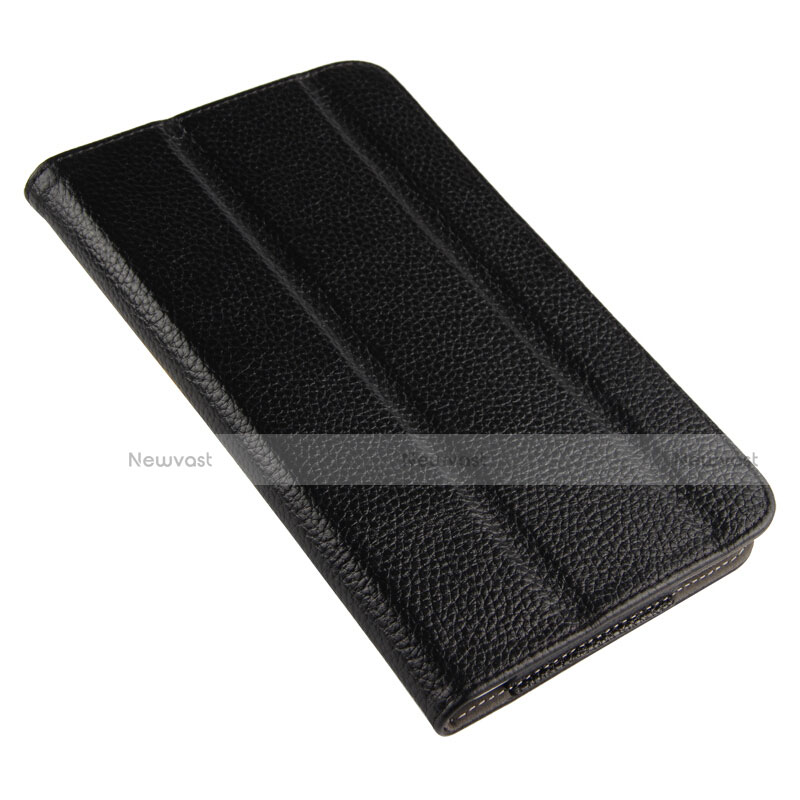 Leather Case Stands Flip Cover L02 for Huawei MediaPad T2 Pro 7.0 PLE-703L Black