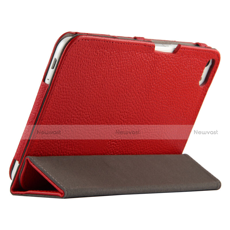 Leather Case Stands Flip Cover L02 for Huawei MediaPad T2 Pro 7.0 PLE-703L Red