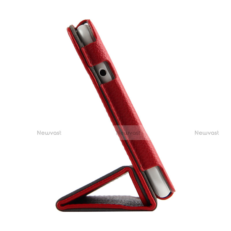 Leather Case Stands Flip Cover L02 for Huawei MediaPad T2 Pro 7.0 PLE-703L Red