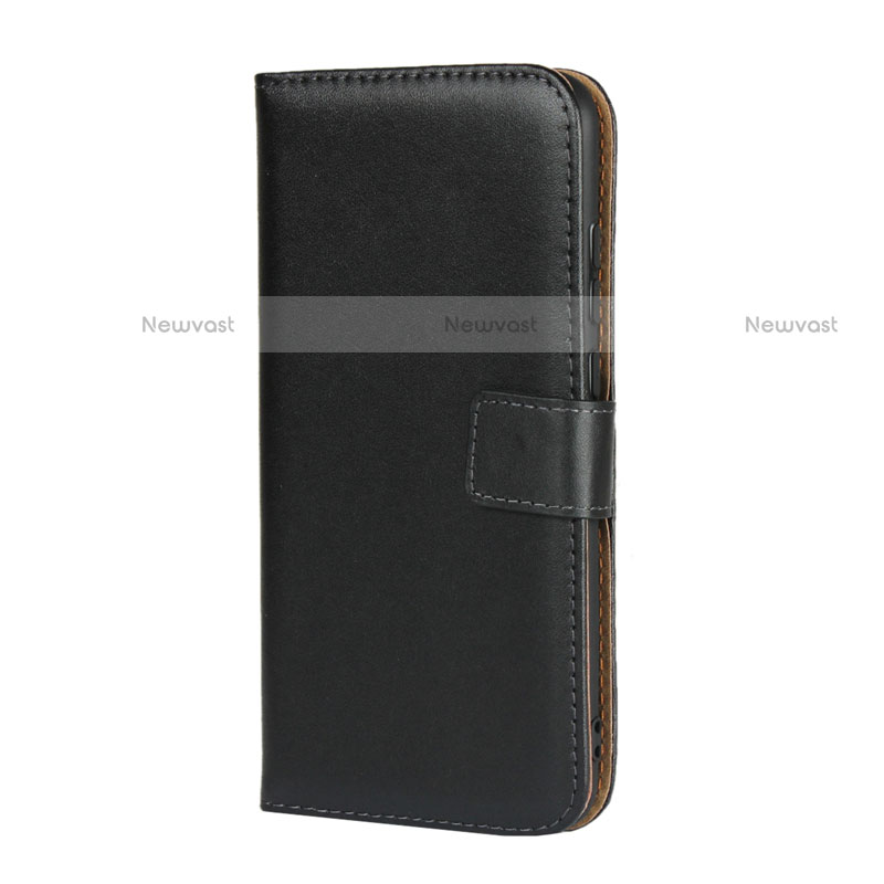 Leather Case Stands Flip Cover L02 for Huawei P Smart (2019) Black