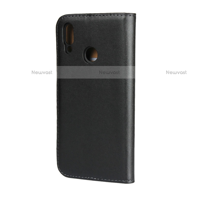 Leather Case Stands Flip Cover L02 for Huawei P Smart (2019) Black