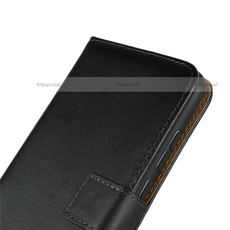 Leather Case Stands Flip Cover L02 for Huawei P Smart (2019) Black