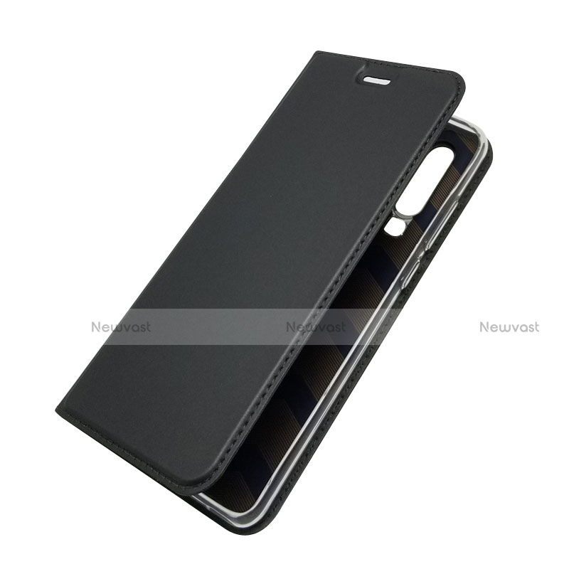 Leather Case Stands Flip Cover L02 for Huawei P30 Black