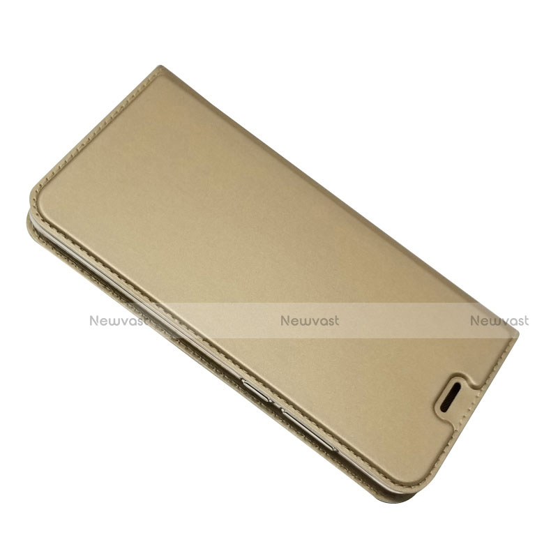 Leather Case Stands Flip Cover L02 for Huawei P30 Gold