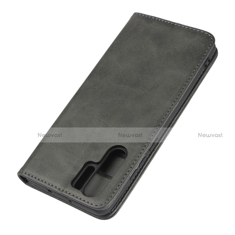 Leather Case Stands Flip Cover L02 for Huawei P30 Pro Black