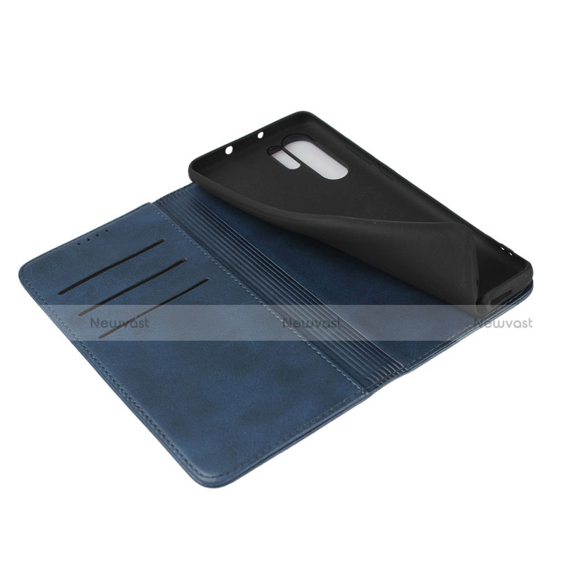 Leather Case Stands Flip Cover L02 for Huawei P30 Pro Blue