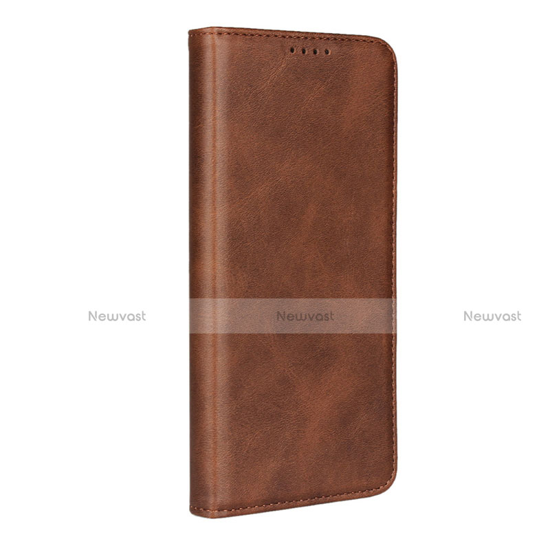 Leather Case Stands Flip Cover L02 for Huawei P30 Pro Brown