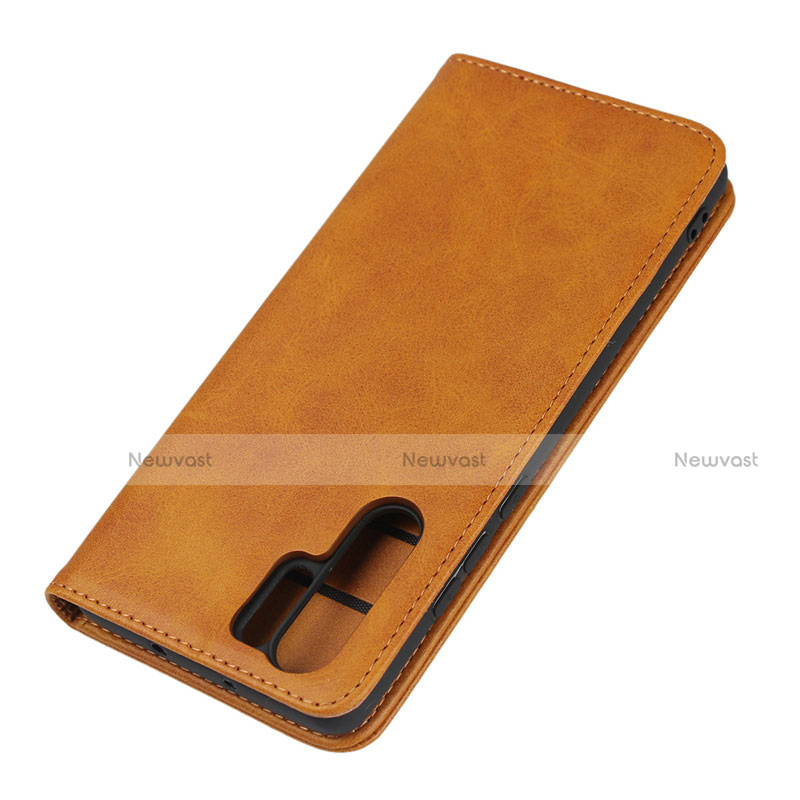Leather Case Stands Flip Cover L02 for Huawei P30 Pro Orange