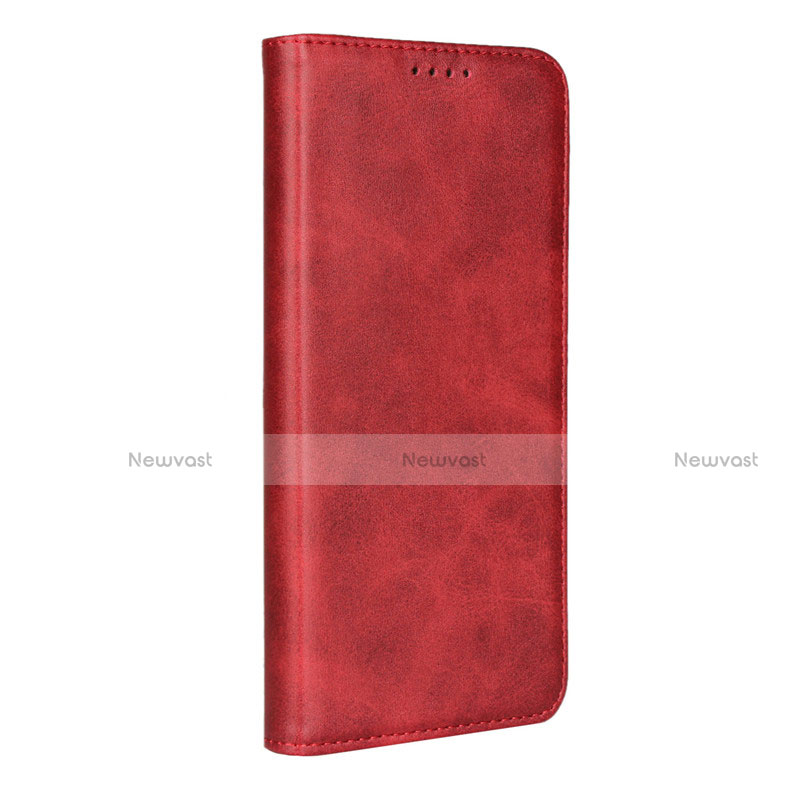 Leather Case Stands Flip Cover L02 for Huawei P30 Pro Red Wine