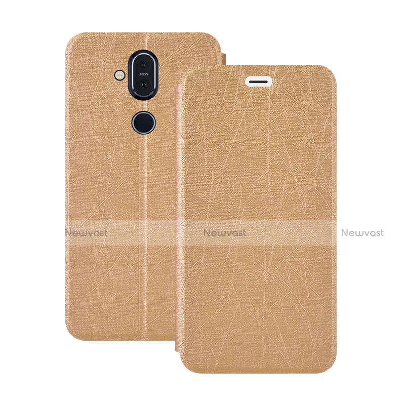 Leather Case Stands Flip Cover L02 for Nokia 7.1 Plus