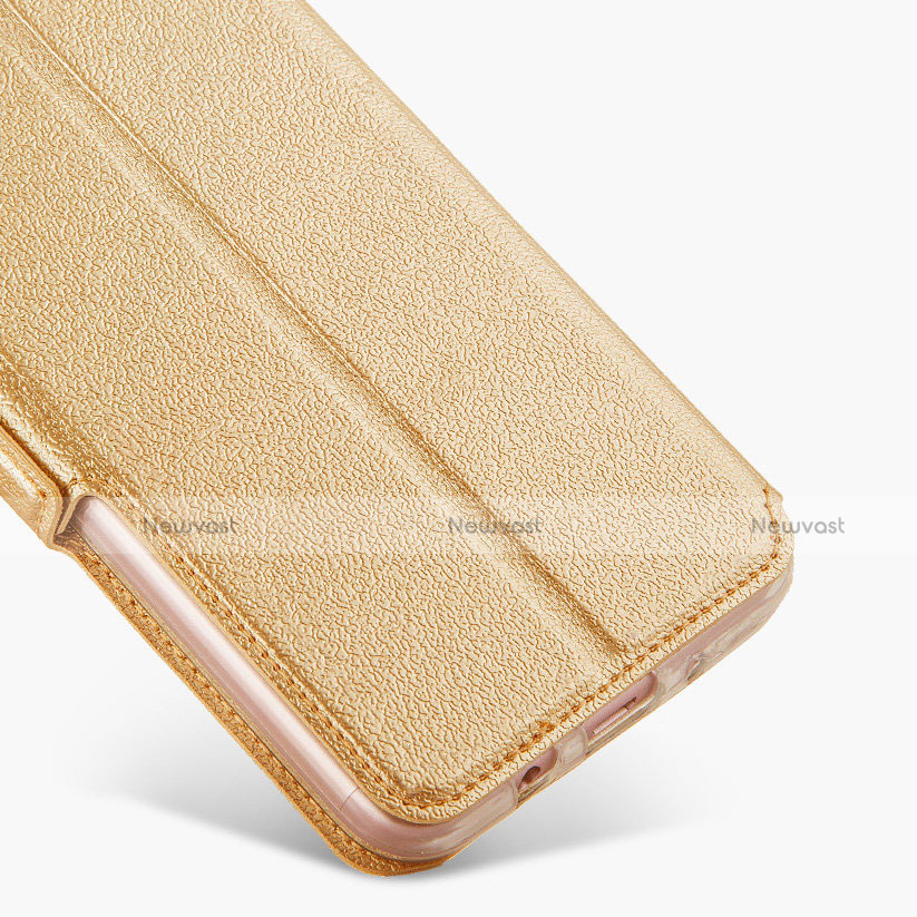 Leather Case Stands Flip Cover L02 for Samsung Galaxy J5 Prime G570F Gold