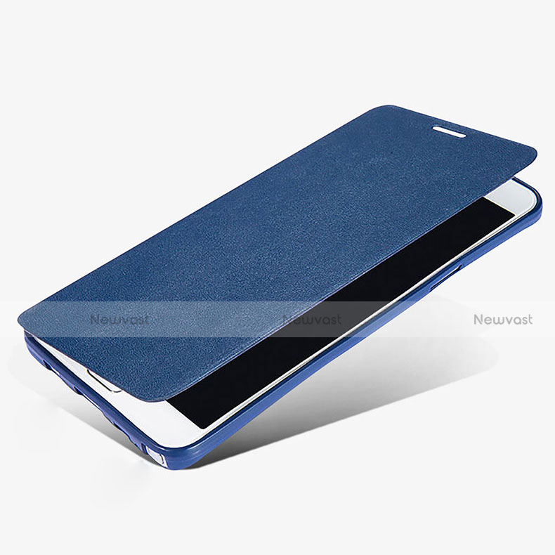 Leather Case Stands Flip Cover L02 for Samsung Galaxy Note 5 N9200 N920 N920F Blue