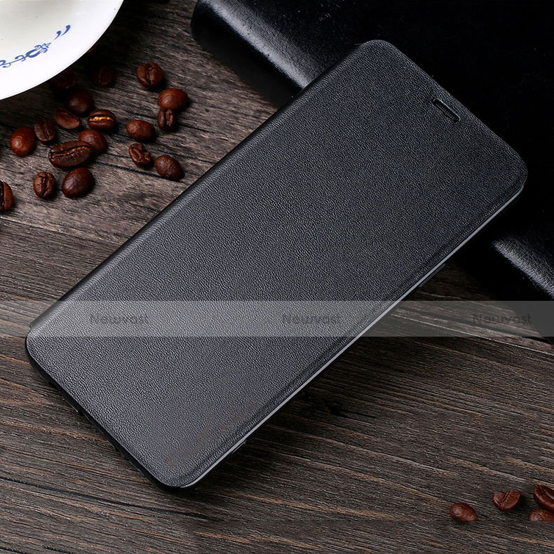 Leather Case Stands Flip Cover L02 for Samsung Galaxy S9 Black