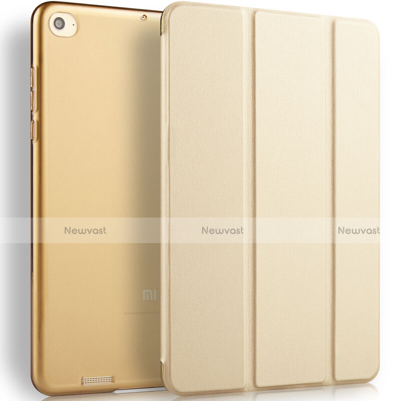Leather Case Stands Flip Cover L02 for Xiaomi Mi Pad 2 Gold