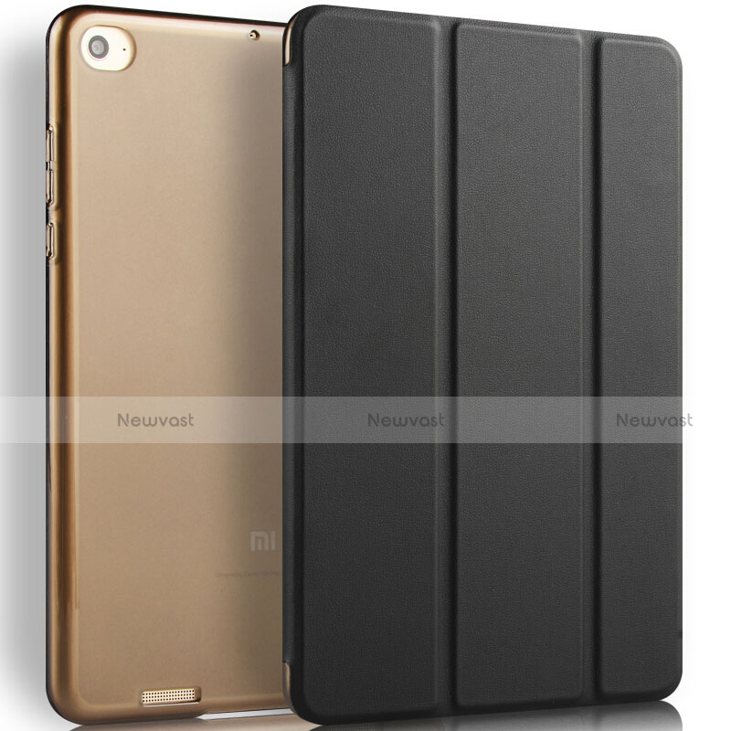 Leather Case Stands Flip Cover L02 for Xiaomi Mi Pad 3 Black