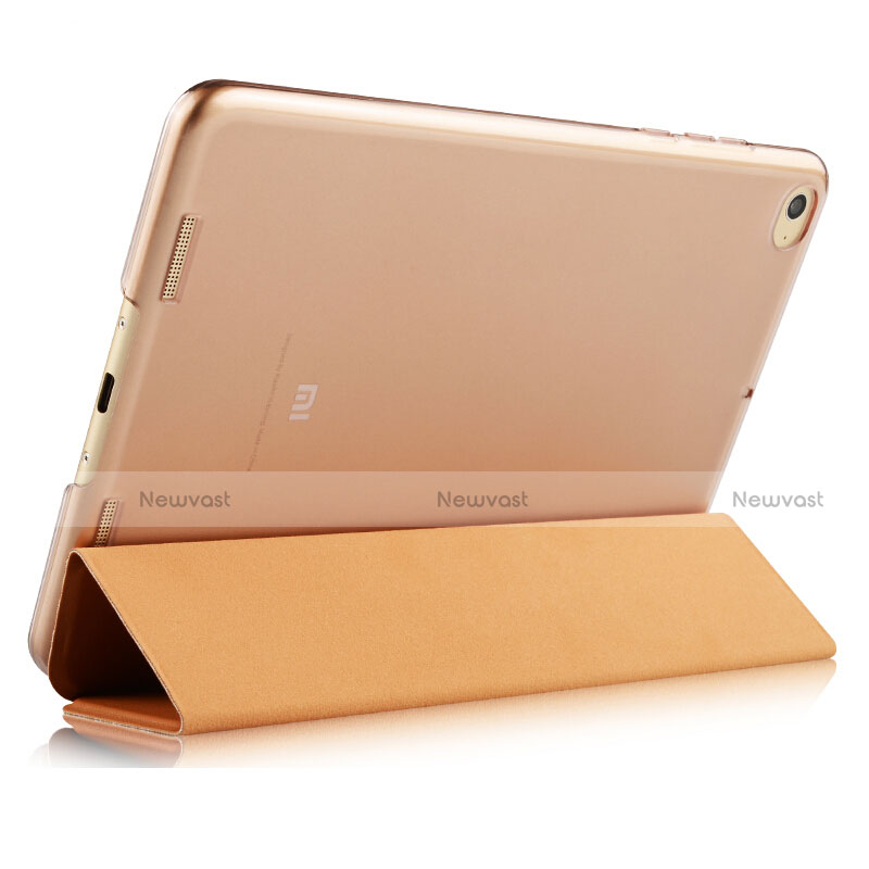 Leather Case Stands Flip Cover L02 for Xiaomi Mi Pad 3 Brown