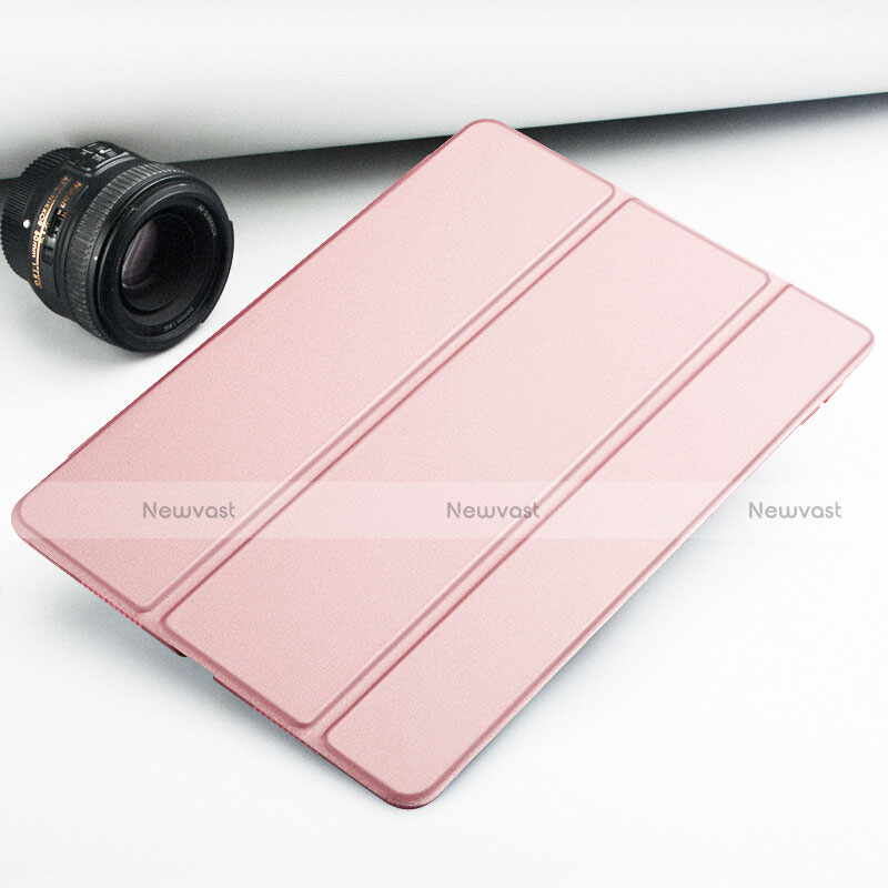 Leather Case Stands Flip Cover L02 for Xiaomi Mi Pad 3 Rose Gold