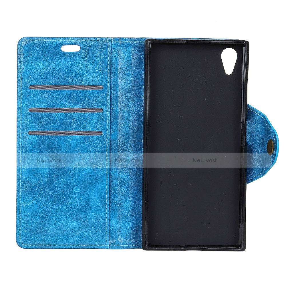 Leather Case Stands Flip Cover L02 Holder for Alcatel 1