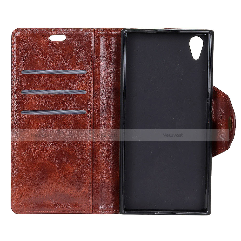 Leather Case Stands Flip Cover L02 Holder for Alcatel 1
