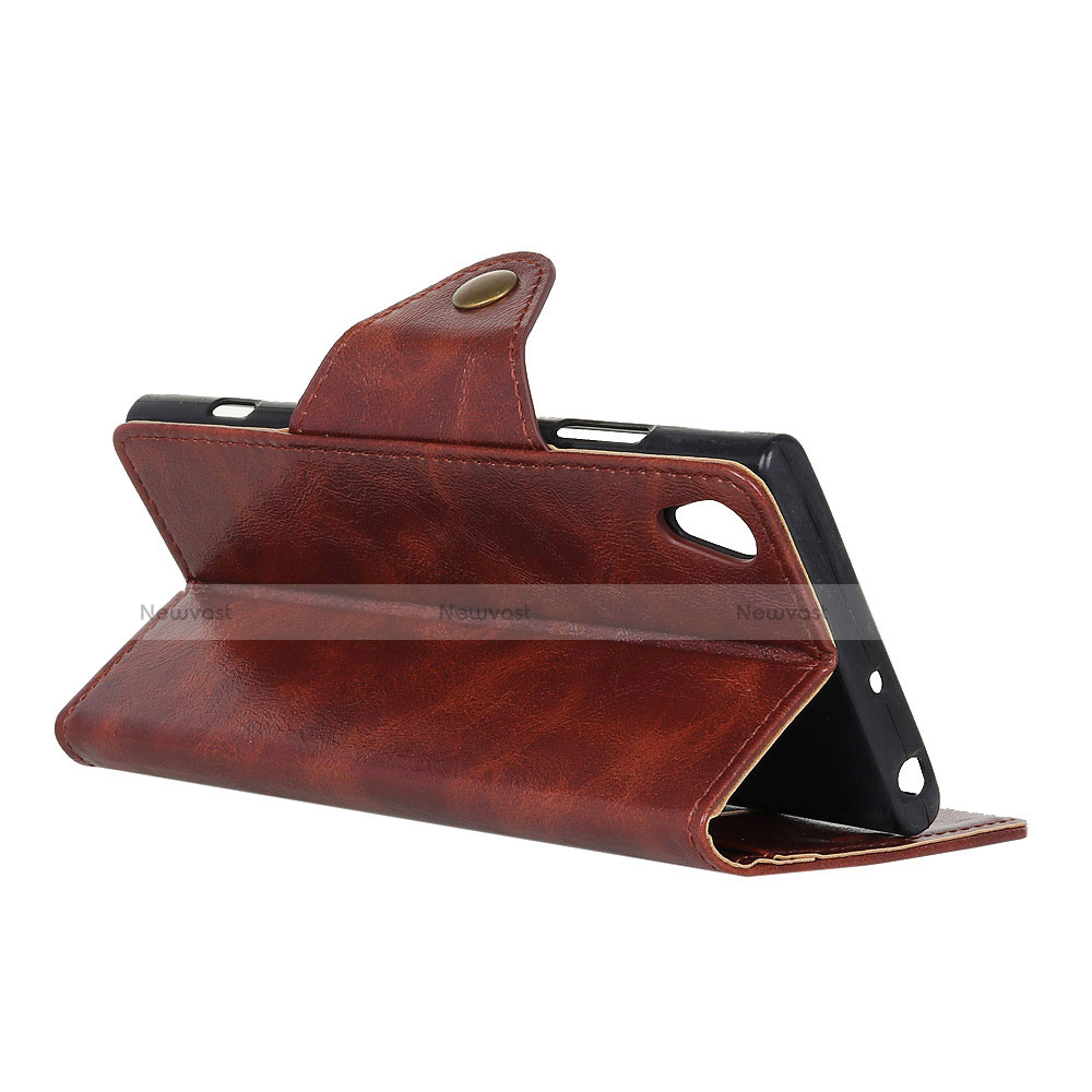 Leather Case Stands Flip Cover L02 Holder for Alcatel 1