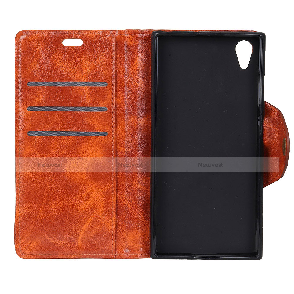 Leather Case Stands Flip Cover L02 Holder for Alcatel 1