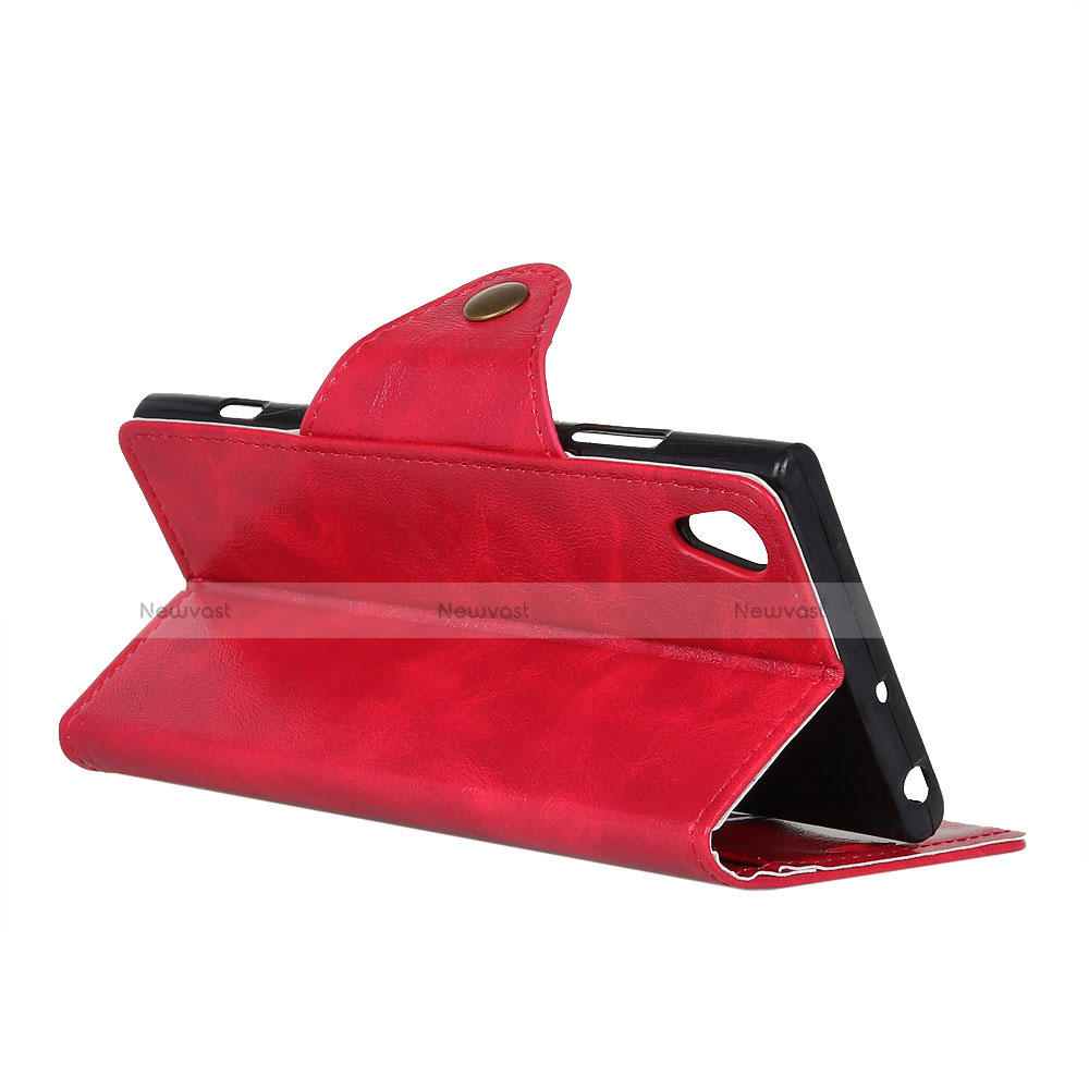 Leather Case Stands Flip Cover L02 Holder for Alcatel 1