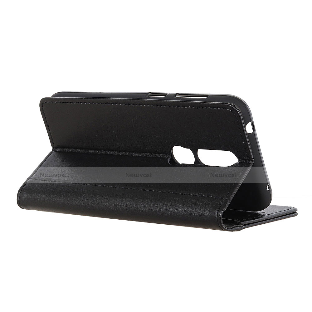 Leather Case Stands Flip Cover L02 Holder for Alcatel 1X (2019)