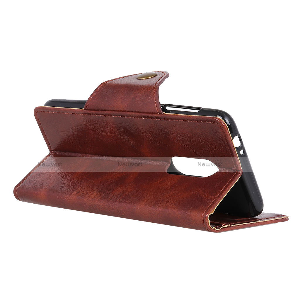 Leather Case Stands Flip Cover L02 Holder for Alcatel 3