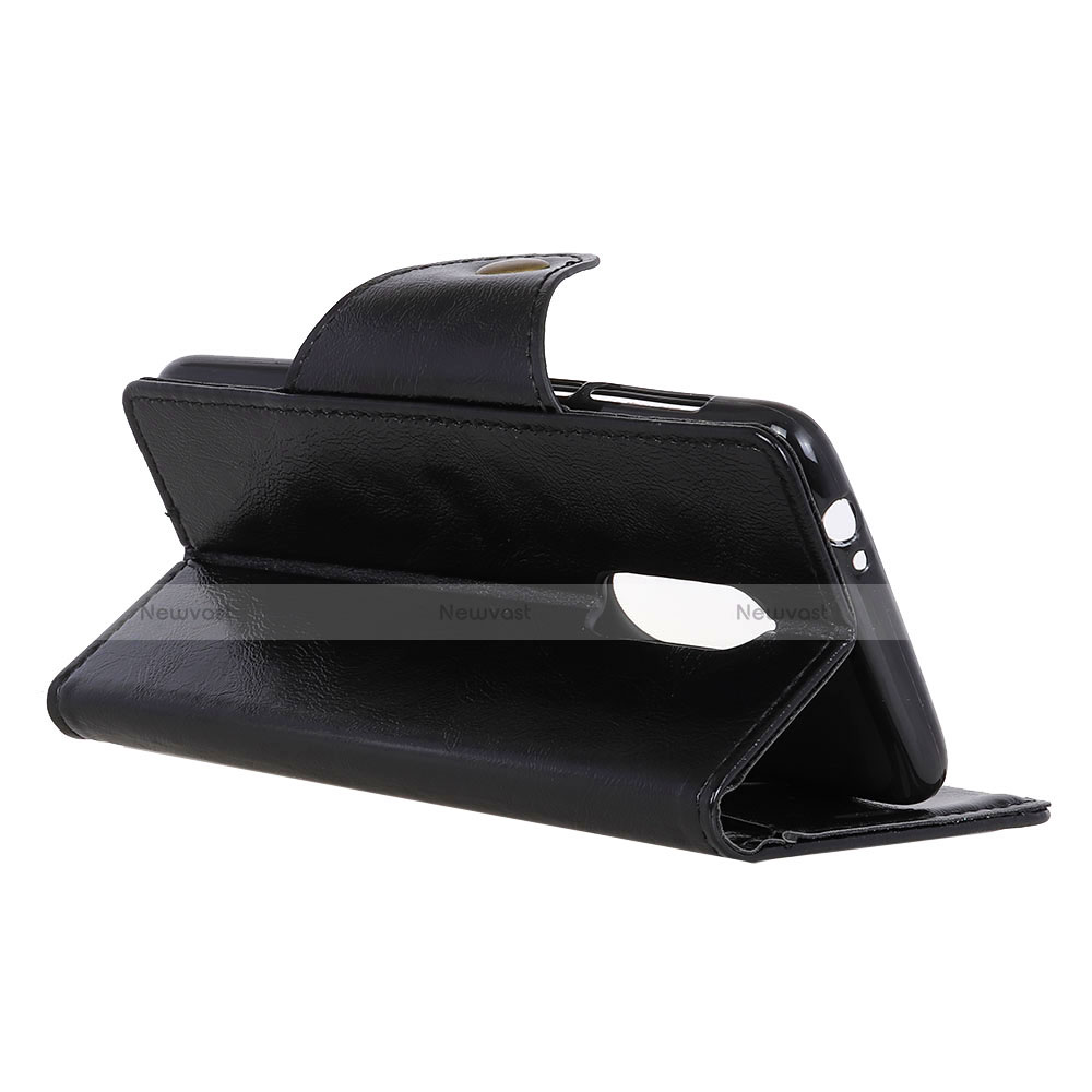 Leather Case Stands Flip Cover L02 Holder for Alcatel 3