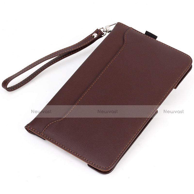 Leather Case Stands Flip Cover L02 Holder for Amazon Kindle 6 inch Brown