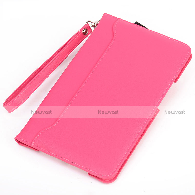 Leather Case Stands Flip Cover L02 Holder for Amazon Kindle 6 inch Hot Pink